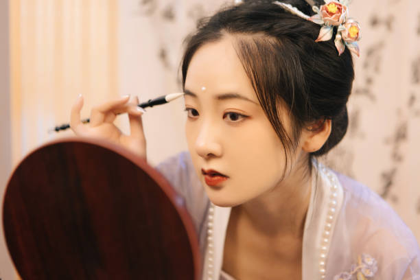 Asian Han style beauties make up at home