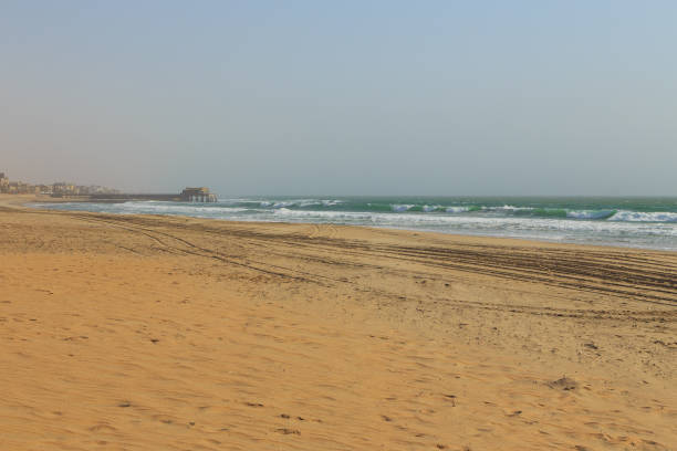 istock Old historic German jetty in Swakopmund Namibia. 1446952719