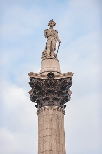 Nelson's Column is a statue (or monument) of Vice-Admiral Horatio Nelson, 1st Viscount Nelson, 1st Duke of Bronte (29 September 1758 – 21 October 1805) at Trafalgar Square in London. His battle signal was: 