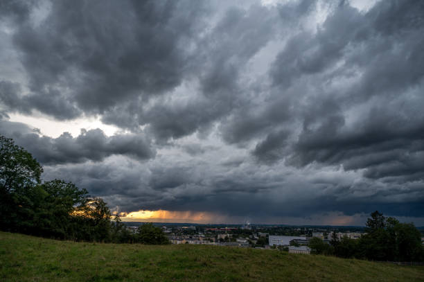 istock dramatic clouded sky over salzburg 1446962373