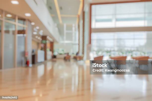 Abstract Blur Hospital Clinic Medical Interior Background Stock Photo - Download Image Now