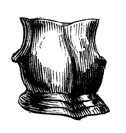 Antique engraving illustration: Armor breast plate