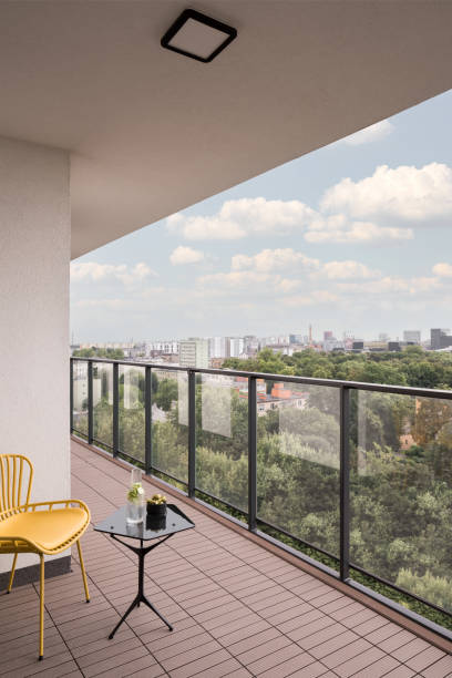 istock Beautiful view from balcony in apartment 1446968092