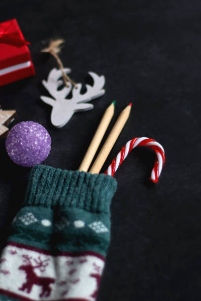 istock Stocking with Toys and Presents 1446973079