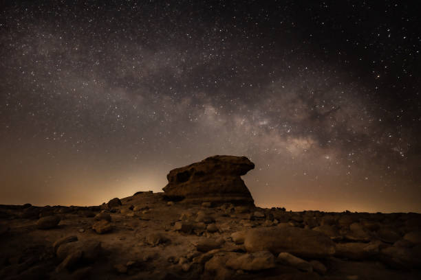 istock Stone at the night sky 1446974002