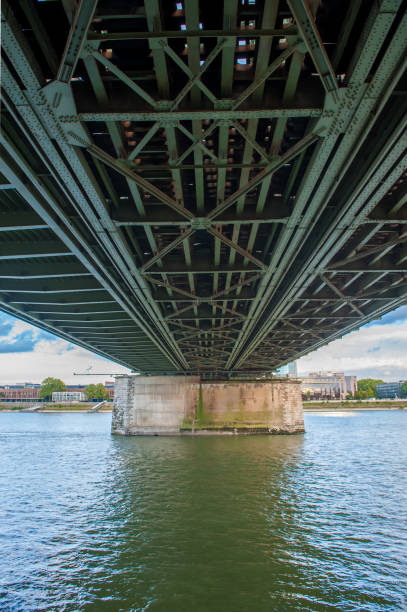 istock Underside of a large metal bridge. 1446979141