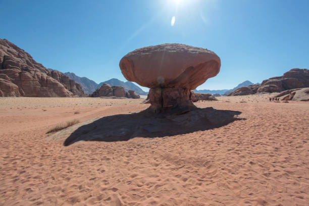 istock Mushroom stone , wadi rum, Jordan 1446982147