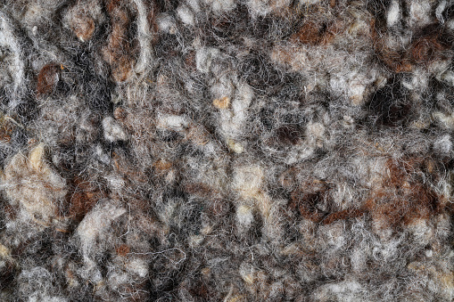Mixed wool fibre background texture