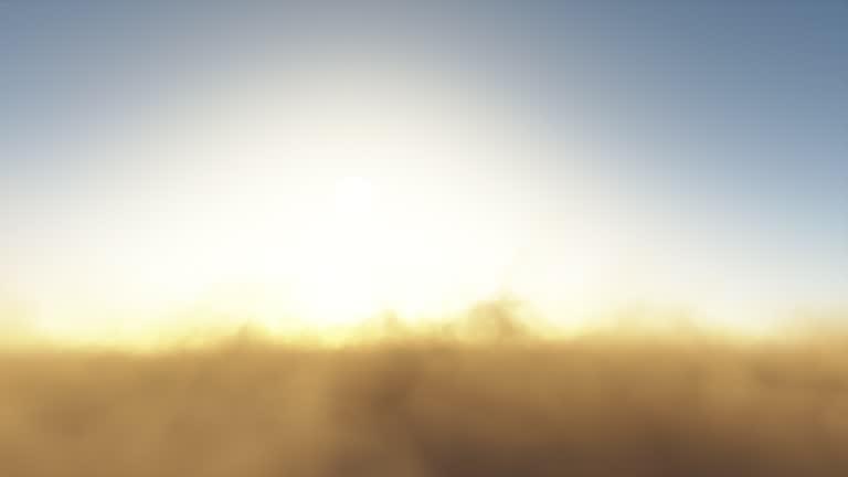 Dust Storm Horizon. Seamless Loop.