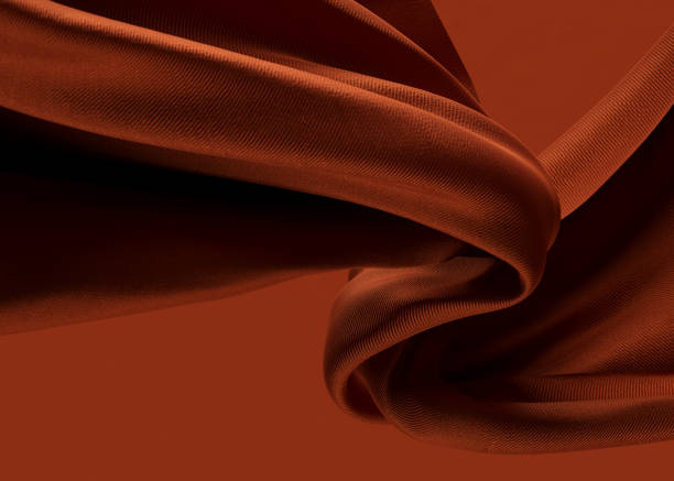 istock Fabric folds closeup in the air 3d rendering. 1446988026