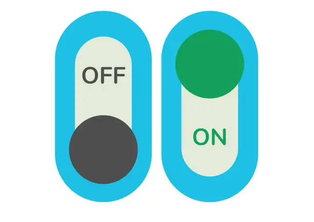 Vector illustration of Icon - on off switch