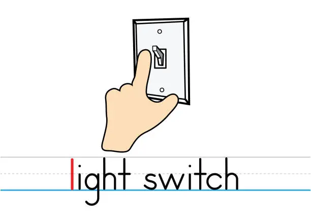 Vector illustration of Light switch
