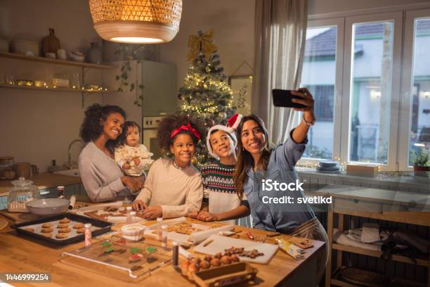 Christmas Baking Stock Photo - Download Image Now - Christmas, Family, Cookie