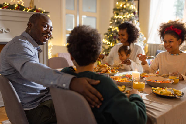 istock Christmas spirit at home 1446999346