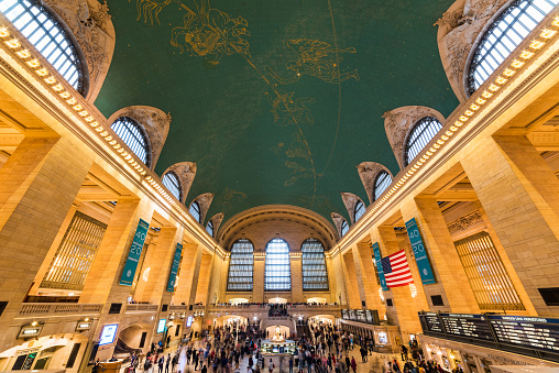 Entrance Hall of Grand Central Terminal (Grand Central Station) in New York City, USA.