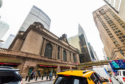 New York, USA - September 31, 2018: Grand Central Terminal. This historical train station largest train station in the world by number of platforms. Grand Central Terminal, Manhattan, New York.