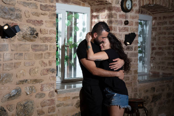istock two lovers spend the day at home with love 1447002099