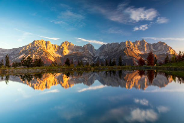 istock Alpenglow at Wilder Kaiser mountains 1447004617