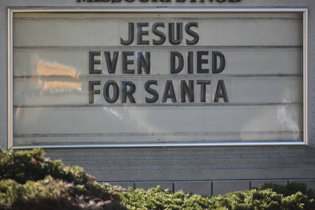 istock Funny Christmas sign 1447011337