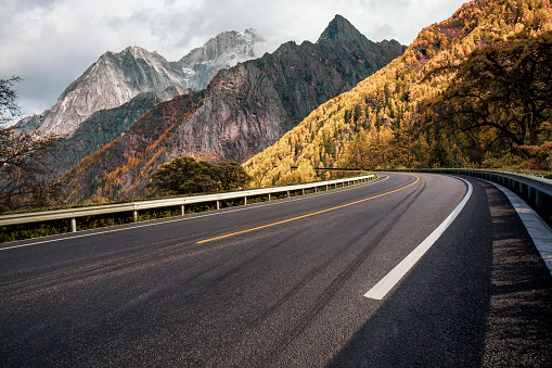 Mountain Road in Autumn