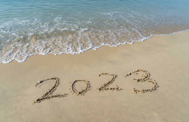istock 2023 handwritten in sand on a beautiful beach 1447021095