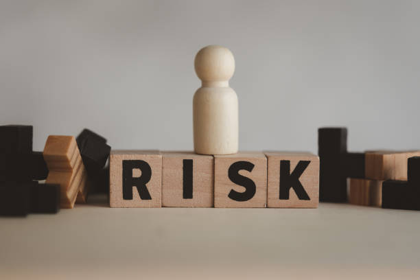 istock Risk assessment, decision to accept business result in uncertainty, unpredictable situation concept. 1447023925