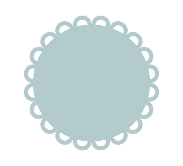 470+ Scalloped Edge Circle Stock Illustrations, Royalty-Free Vector