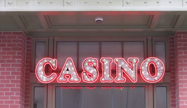 istock Lighted Casino sign 1447038608