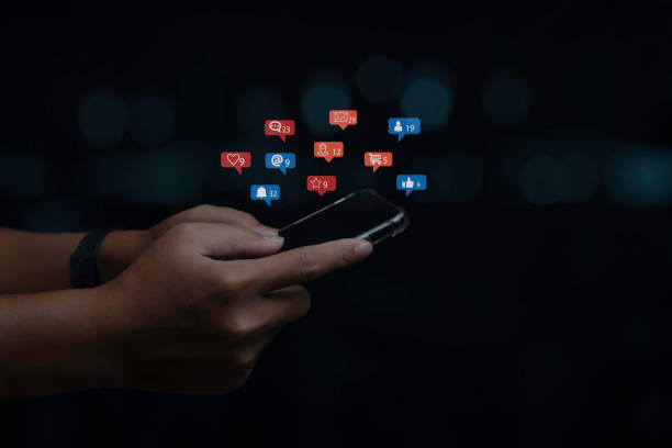 istock Social media and digital online on mobile phone. 1447041201