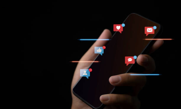 istock Social media and digital online on mobile phone. 1447041212