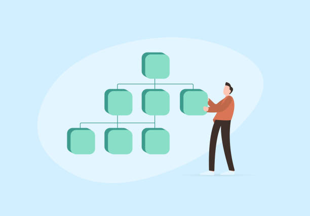 Sitemap vector illustration. Build and Submit website XML map with lists the URLs for a web site. SEO - search engine optimization business web page concept Sitemap vector illustration. Build and Submit website XML map with lists the URLs for a web site. SEO - search engine optimization business web page concept. The character creates a sitemap. extensible markup language stock illustrations