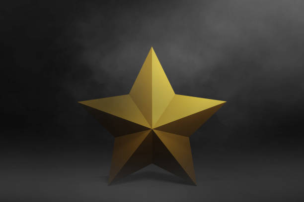 istock Golden star concept 3d illustration 1447053219