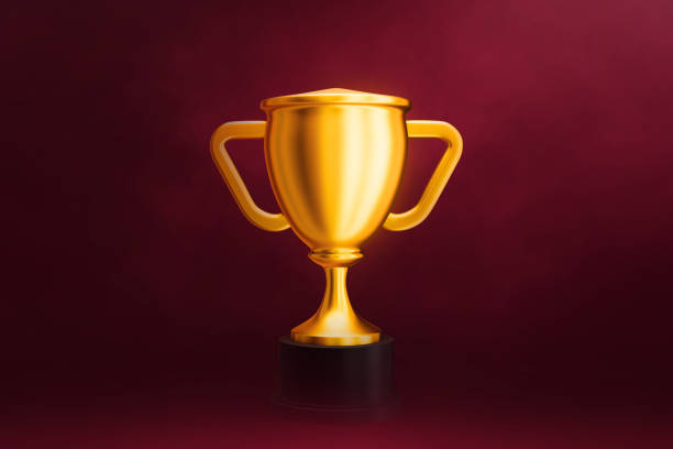 istock Champion golden trophy 3d illustration 1447053228