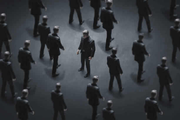 istock Business man standing 3d illustration 1447053373
