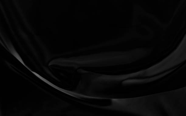 istock Black gray satin dark fabric texture luxurious shiny that is abstract silk cloth background with patterns soft waves blur beautiful. 1447066023