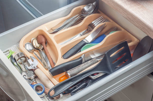 istock kitchen cabinets, beige for kitchen utensils 1447069214