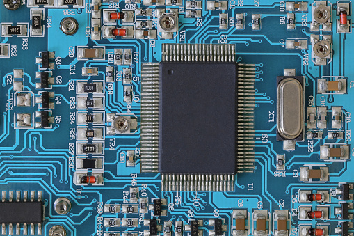 Electronic Component Microcontroller Microcontroller And Other Electronic Components On A Printed Circuit ...