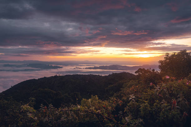 istock Mountains and scenery in the early morning 1447072017