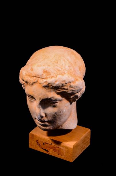 istock Head of the Ancient Greek Statue Isolated 1447072215