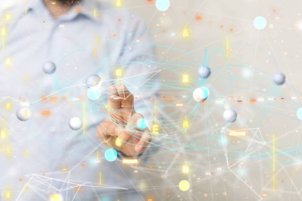 istock 3D render of team communication and social network connection symbols on a blurry background 1447072548