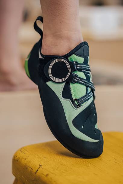 istock Climbing shoes for sport and rocl climbing 1447072649