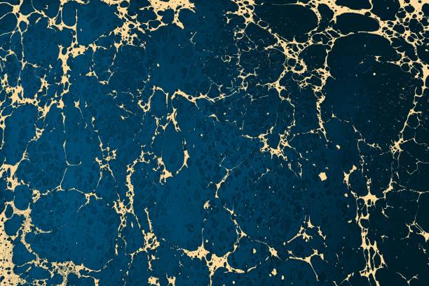 istock Illustration of abstract colorful marble pattern texture - Ebru art 1447080548