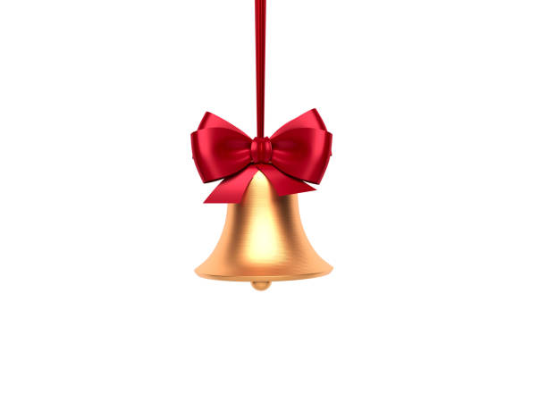 istock Christmas bell and tide bow 1447081367