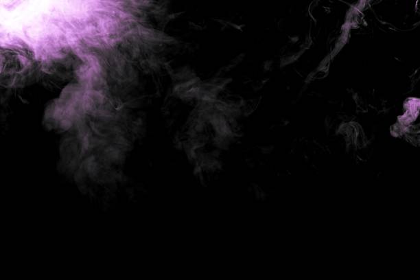 The mysterious smoke overlay on the black background