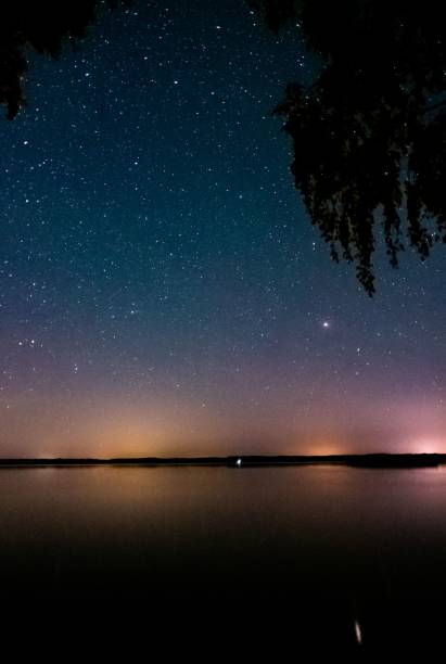istock Vertical shot of the beautiful starry sky. 1447086210