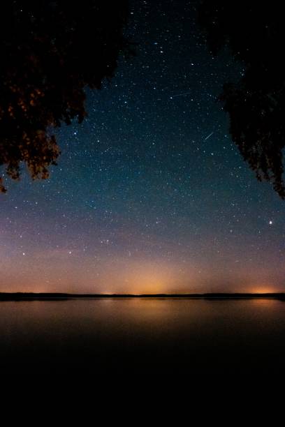 istock Vertical shot of the beautiful starry sky. 1447086233