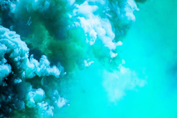 Smoke from canned firework. Looks like colorful clouds
