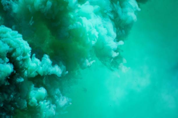 Smoke from canned firework. Looks like colorful clouds