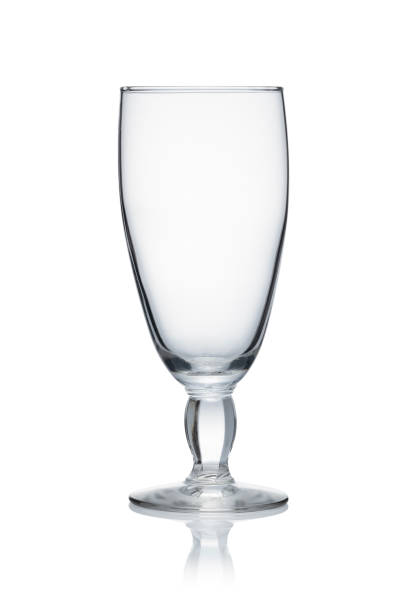 istock Wine glasses placed on white background 1447092260