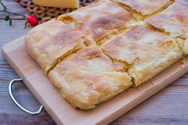 istock traditional handmade cheese pie, with flour from fine grains, crispy and delicious pie 1447094925